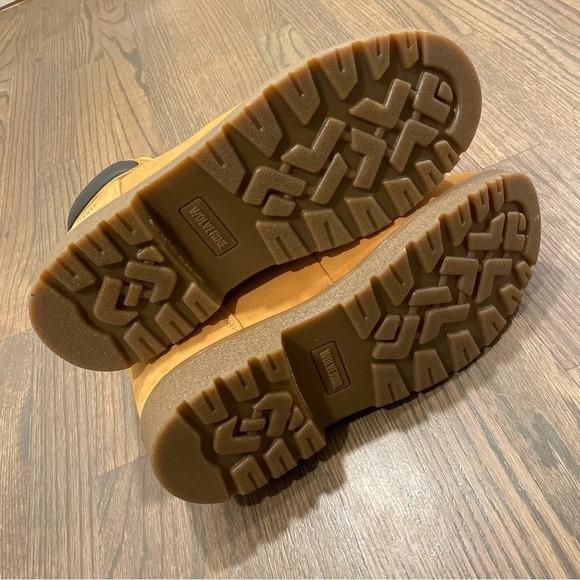 New WOLVERINE MEN'S FLOORHAND WATERPROOF 6" WORK BOOT size 12W in Wheat - Picture 13 of 14